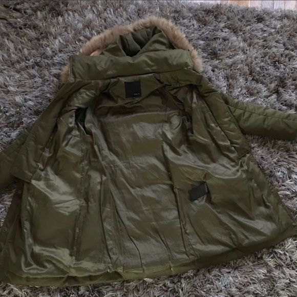 Tina K Parka Real Fur Hood Puffer size S - Picture 6 of 7